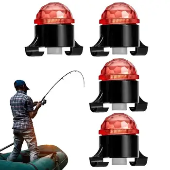 Чувствителна аларма за нощен риболов Леки риболовни аксесоари за ухапване Електронни LED светлинни аларми Индикатор за предупреждение на открито Gear Инструменти