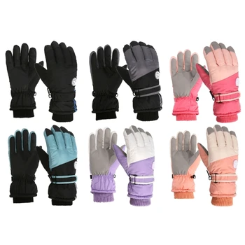 Ветроупорни снежни ски ръкавици Водоустойчиви снежни ски ръкавици за жени Мъже