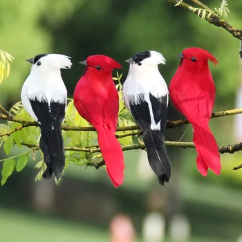Творчески изкуствен папагал имитация птица пяна перо модел у дома открит градина сватба декорация орнаменти DIY парти