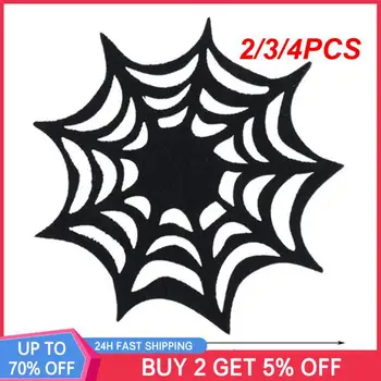 2/3/4PCS Хелоуин Spider Web Coaster Лесен за почистване плат Hollow Coaster Party & Holiday Decor Home Coaster Non-slip