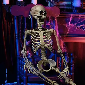 90СМ Хелоуин обитаван от духове къща подпори скелет сух корпус скелет дете тайна стая костна глава декорация