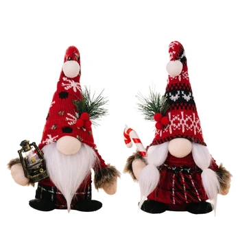 Коледа Безлични коледни гноми Плюшени плетени Домакинство Начало Безлични кукли Подаръци Орнаменти за Коледа
