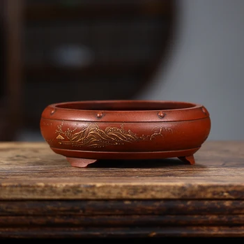 Керамични класически бонсай пот традиция Китай сукуленти градина декорация