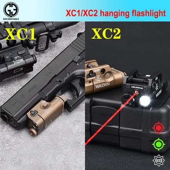 WADSN XC1 фенерче висящи оръжие разузнавач лампа XC2 LED бяла светлина + червена зелена точка лазерен индикатор годни Picatinny релса XC1 XC2
