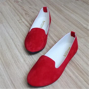 Дамски апартаменти 2023 Дамски обувки Бонбони Цвят Жена Мокасини Пролет Есен Плоски обувки Жени Сапатос Mujer летни обувки размер 35-43