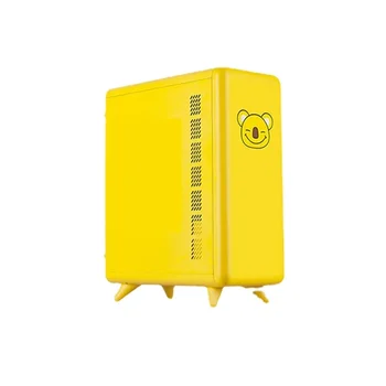 Продава Лимоново жълто/черешов цвят на прах Компютърна кутия тип маса RGB сладък настолен хост за охлаждане