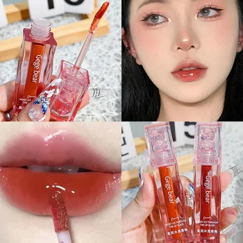 Korean Mirror Water Lip Gloss Waterproof Moisturizing Glossy Jelly Liquid Lipstick Lasting Non-stick Lip Glaze Makeup Cosmetics