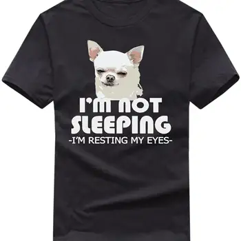 Чихуахуа Любителите на кучета Аз не спя почивка очите ми тениска
