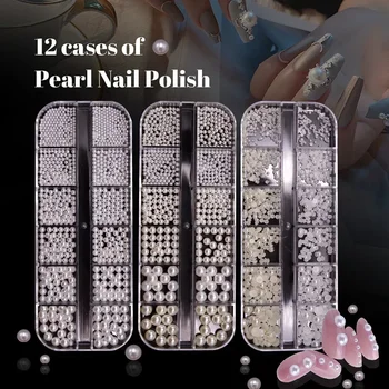Pearl Nails Accessories Decoracion de Uñas Simple and Sweet for Girls Консумативи за нокти за професионалисти фигурки для ногтей 네일 파츠