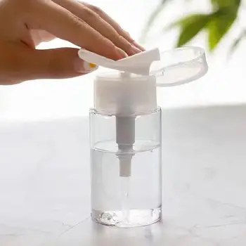100ml120ml300ml преса помпа дозатор прозрачен тласък грим тип многократна бутилка отстраняване под бутилка вода грим вода U2G8