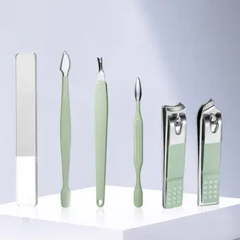 Професионален комплект инструменти за маникюр Лесен за съхранение сгъваем калъф Спестяващ труд ножици за нокти Комплект за ежедневна употреба