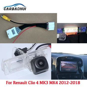 24Pin Оригинален видео входен превключвател Камера за обратно паркиране RCA адаптерен кабел за Renault Stepway Lutecia Dacia Sandero Clio IV4