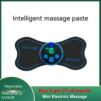 Portable Mini Ems врата масажор Ulse шийката на гърба мускулна болка облекчение гръбначния стълб масаж микро-ток пулс тяло масажор кръпка