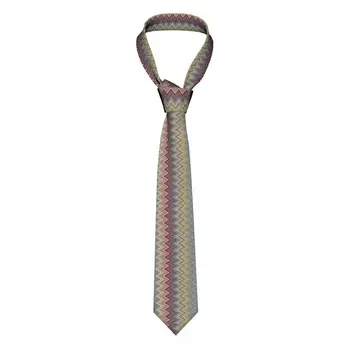 Официален пастел Начало Зиг Заг вратовръзки Мъже Персонализирана копринена камуфлаж бохемски вратовръзки за офис Cravat