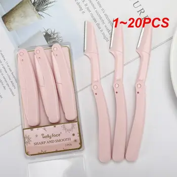1~20PCS комплект вежди устна бръснач тример остър нож самобръсначка нож за отстраняване на коса лицето мини грим нож Shaper самобръсначка за жени горещо