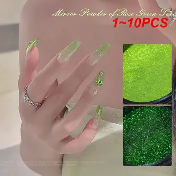 Декоративен прах за нокти разкошен лесен за нанасяне лъскав и отразяващ уникален нокти декорация впечатляващ огледален завършек