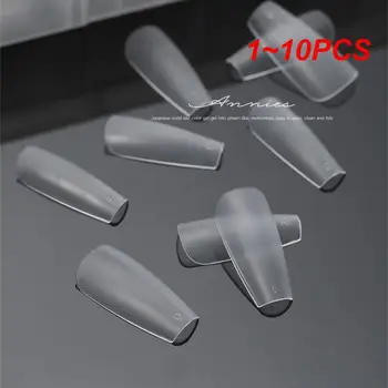 1~10PCS стикери за нокти трапецовидно разширение невидим дизайн траен лесен за носене стикери за нокти за къси нокти