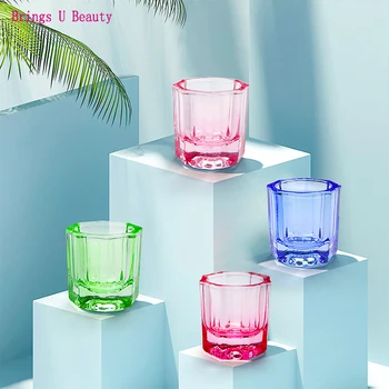 Кристално стъкло на прах Течна чаша за нокти Dappen Капак за чинии Купа за чаши Оборудване Инструменти за нокти Лак за нокти Стъклена чаша с малък капацитет