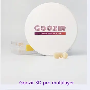 Goozir 3D Многослоен дентален циркониев диск производител на циркониев керамичен диск за зъбообработваща лаборатория коронка и мост