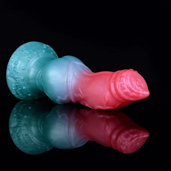 мек анален секс играчки куче възел вибратор силиконов задника щепсел G-точка стимулация масаж на простатата Пенис Секси играчки за жени Мъже Лесбийки