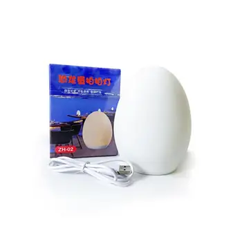 Sensor Pat Light Бебешко хранене Защита на спящото око Rgb Pat Light USB акумулаторна Led нощна светлина декорация Начало Форма на яйце