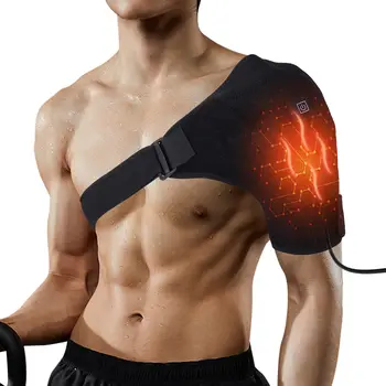 Отопляема раменна обвивка Регулируеми подгряващи подложки за рамо с удължителен колан за замразяване на рамото Облекчаване на болката