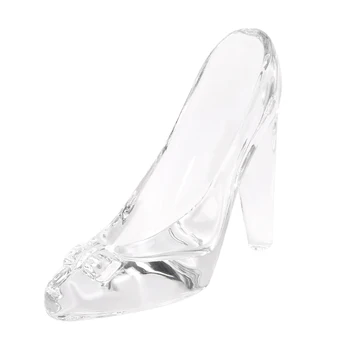 Кристални обувки Gl подарък за рожден ден Домашен декор Пепеляшка Обувки на висок ток Сватбени обувки Фигурки Миниатюри Украшение