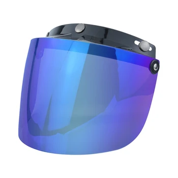 Универсални мотоциклетни каски Обектив за козирка 3 Snap-Button RetroHelmet Brims Goggles