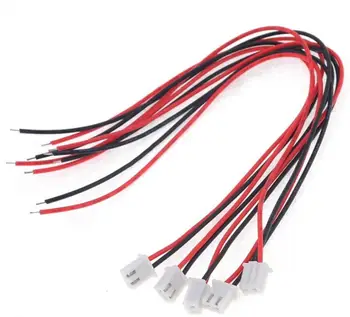 10pcs / партида 24AWG JST XH2.54 2Pin терминален кабел Единична глава електронен конектор кръпка линия щепсел кабел 20 см дължина резистор