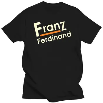 Мъжко облекло 100% предварително свит памук персонализирани къси ръкави Франц Фердинанд тениска мъже редовни годни