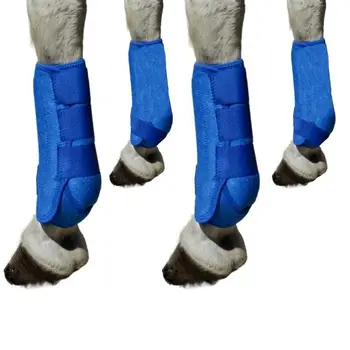 4pcs/set 3 размер кон спортни ботуши комплект трайни цветни медицина четка ботуши удобни лесен за носене предни задни крака охрана