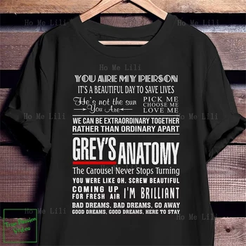 Анатомията на Грей Ти си моят любовник Красив ден за спасяване на живот Тениска Мека дишаща