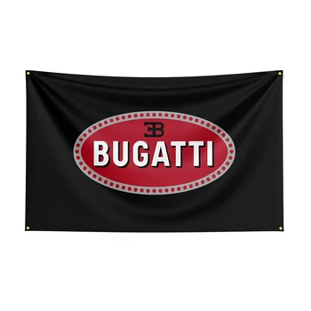3X5ftFT Bugattis флаг полиестер отпечатани състезателни кола банер за декор фута флаг декор,флаг декорация