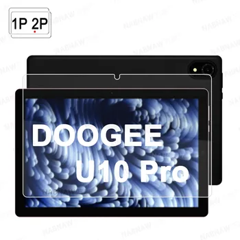 Без дефекти HD устойчив на надраскване закалено стъкло екран протектор за DOOGEE U10 Pro 10.1 инчов таблет защитен филм Oli-покритие