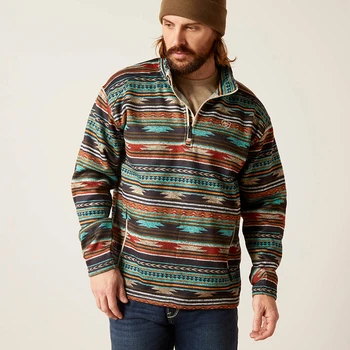 Oringinal Ariat Суитшърти за мъже 2023 есен 1/4 цип пуловер руно дамски спортни ежедневни пуловер Y2K висока улица качулки