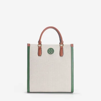 2024 Нова модерна и елегантна ежедневна чанта платно Британска чанта за рамо Дамска чанта Чанта за документи с голям капацитет