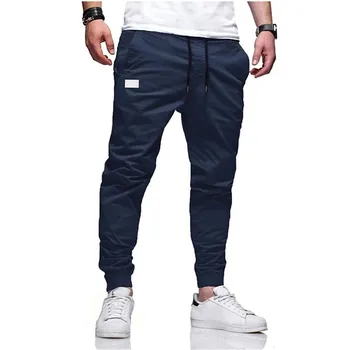 Y2K Нови мъжки модни черни карго панталони 100% памук ежедневни панталони Sweatpants висококачествени прави панталони Pantalones Hombre 바지