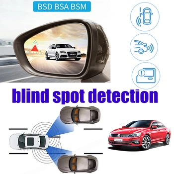 За Volkswagen VW Lamando 2015~2018 Автомобил BSD BSA BSM Blind Area Spot Warning Safety Drive Alert Mirror Rear Radar Detection