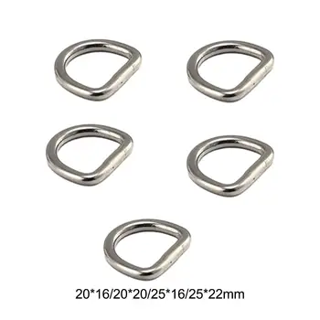 5x D пръстени Многофункционални 304 полукръгли безшевни полупръстени от неръждаема стомана