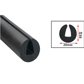 U-образна лента защита стъкло кантиране щит каучук кантиране уплътнителна лента черно стъкло маса кантиране лист анти-сблъсък