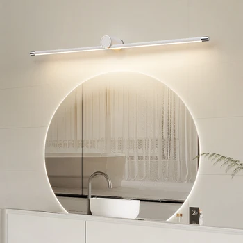 LED Стенни лампи за баня Огледална лампа Nordic White Vanity Cloakroom Светлини за дома Модерни вътрешни стенни аплици Осветителни тела