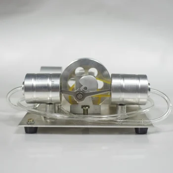 Парен двигател генератор с мотор /радио/LED осветление комплект наука експеримент играчка външен двигател с вътрешно горене колекция подаръци