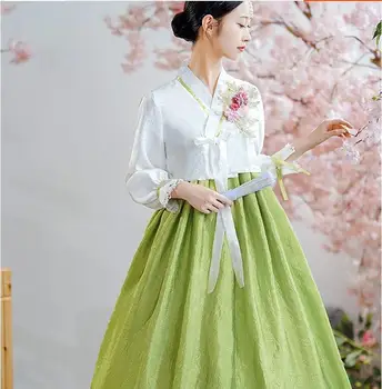 Корейска сватбена рокля Етническо малцинство Dachangjin Dance Performance Dress