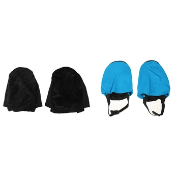 2 парчета боулинг обувки покритие професионални унисекс възрастни етаж плътен цвят обувки плъзгач крак обвивка подхлъзване мат черен