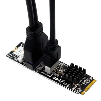 RYRA M.2 MKEY PCI-E Към предната USB 3.1 5Gb Usb C Pci TYPE-C + 19/20 PIN разширителна карта M.I E Към USB3 Мултисистемна съвместимост