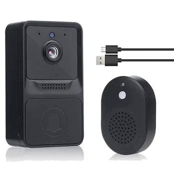 Интелигентна охранителна камера Doorbell Doorbell с облачно съхранение, 2-посочен аудио мониторинг в реално време