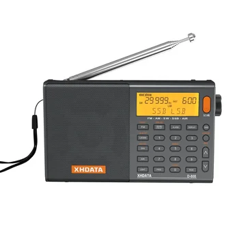 XHDATA D-808 Портативно цифрово радио FM стерео / къси вълни / MW / LW / SSB Air Band Multi Band приемник високоговорител PLL
