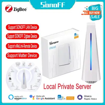 SONOFF 2/4G Zigbee 3.0 AlBridge 5V--2A IHost Smart Home Gateway Type-C RJ45 IHost Smart Home Hub Smart Home Gateway Smart Switch