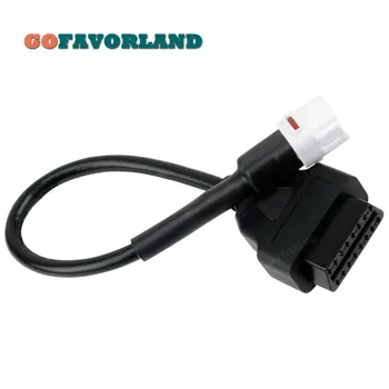 OBD2 OBDII кабел диагностичен адаптер конектор 4Pin пластмаса черно & бяло за Yamaha R1 R6 MT09