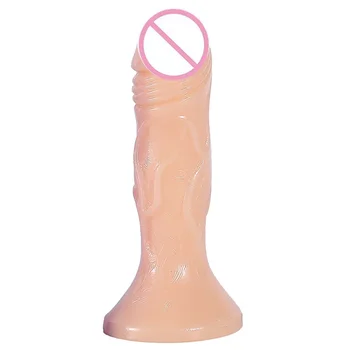 Многоцветен малък размер симулиран пенис за тийнейджърки, мастурбатор, анален канал и сексуални продукти за възрастни